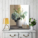 Courtside Market White Vase With Hydrangeas Canvas Art