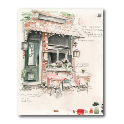 Courtside Market Cafe Study Canvas Art