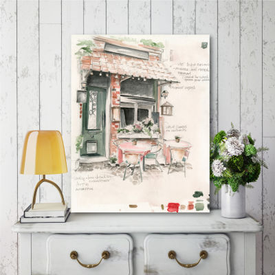 Courtside Market Cafe Study Canvas Art
