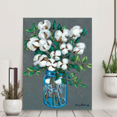 Courtside Market Vintage Blues With Cotton Canvas Art