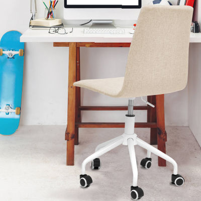 Urban Shop Linen Swivel Office Chair