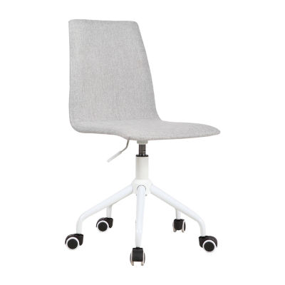 Linen Rolling Swivel Office Chair