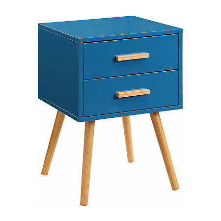 Oslo Living Room Collection Storage 2-Drawer, One Size, Blue