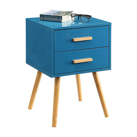 Oslo Living Room Collection Storage 2-Drawer, One Size, Blue