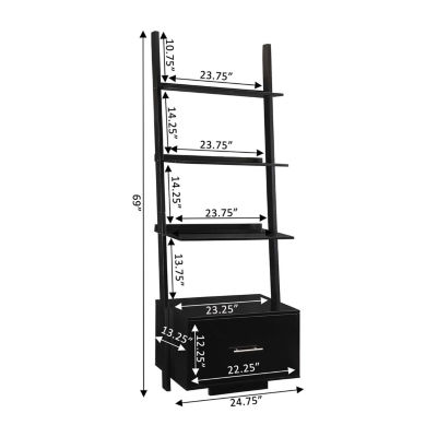 American Office And Library Collection 4-Shelf Bookcase