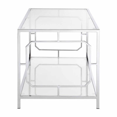 Omega Living Room Collection Glass Coffee Table