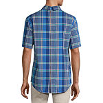 St. John's Bay Big and Tall Mens Adaptive Regular Fit Long Sleeve Button-Down Shirt