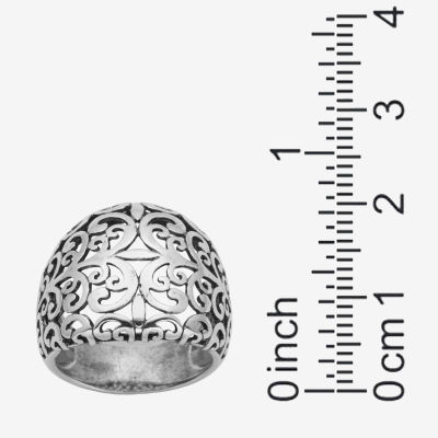 Sterling Silver Scroll Filigree Ring