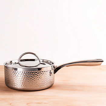 BergHOFF Belly Shape 18/10 Stainless Steel 6.25 Sauce Pan With Stainless  Steel Lid 1.5Qt.