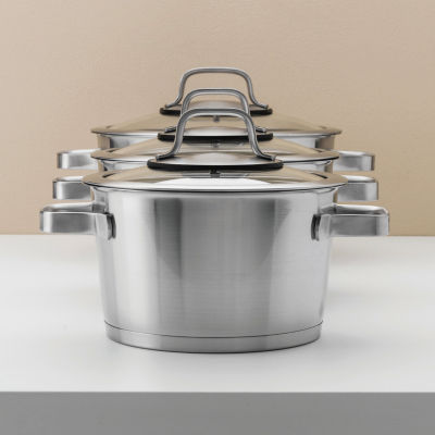 BergHOFF Manhattan Stainless Steel 10-Pc. Cookware Set