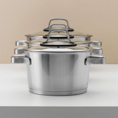 KitchenAid 10-pc. Stainless Steel Cookware Set, Color: Silver - JCPenney