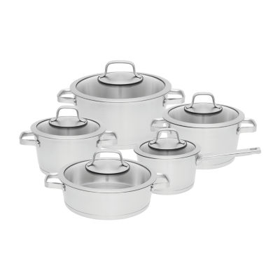 Starfrit 10-pc. Cookware Set with Stainless Steel Handles, Color