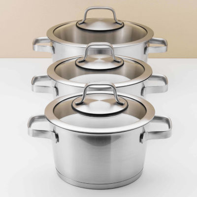 KitchenAid 10-pc. Stainless Steel Cookware Set, Color: Silver - JCPenney