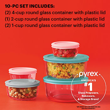 Simply Store 10-piece Meal Prep Rectangular Glass Storage Set