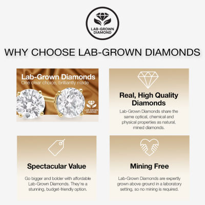 Diamond Blossom (G-H / Si2-I1) 1/ CT. T.W. Lab Grown White Diamond 10K White Gold Stud Earrings