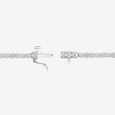 (H / I1) 1 CT.T.W. Lab-Grown Diamond 10K White Gold Tennis Bracelet