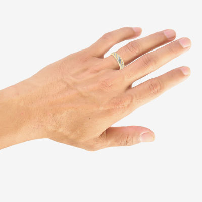 Unisex Adult Diamond Accent Mined White Diamond 10K Two Tone Gold Wedding Ring Sets