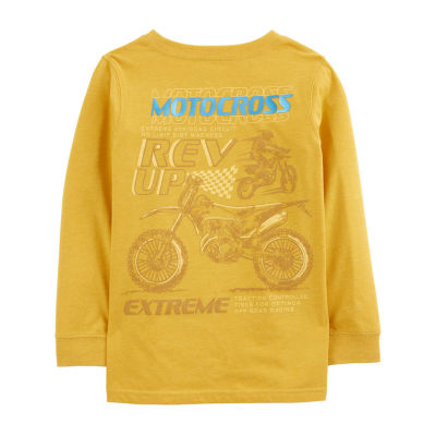 Carter's Little & Big Boys Crew Neck Long Sleeve Graphic T-Shirt