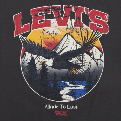 Levi's Big Boys Crew Neck Short Sleeve Graphic T-Shirt