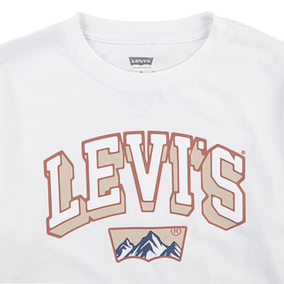 Levi's Big Boys Crew Neck Long Sleeve Graphic T-Shirt