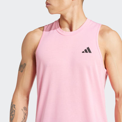 adidas Mens Crew Neck Sleeveless T-Shirt