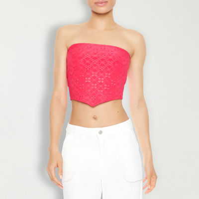 Forever 21 Eyelet Womens Tube Top Juniors