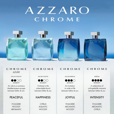 Azzaro Chrome Azure Eau De Toilette, 3.3 Oz