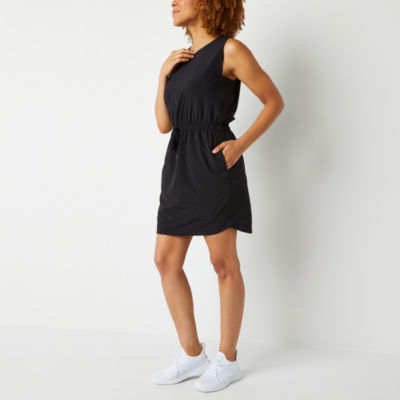 Xersion Woven Sleeveless Midi Tennis Dress Tall