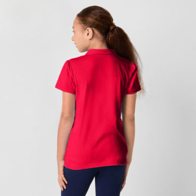 Thereabouts Little & Big Girls Short Sleeve Polo Shirt