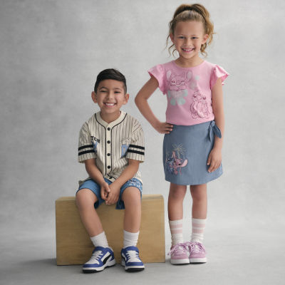 Disney Collection Little & Big Girls 2-pc. Lilo Stitch Skort Set