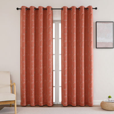 Regal Home Constance Grommet Top Blackout Single Curtain Panel
