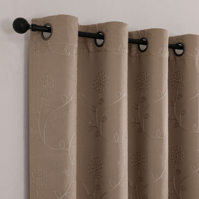 Regal Home Constance Grommet Top Blackout Single Curtain Panel