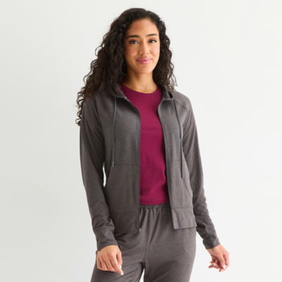 Xersion Everyday Womens Long Sleeve Zipper Active Hoodie JCPenney
