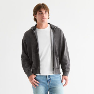 Arizona Mens Super Soft Zip Up Fleece Hoodie