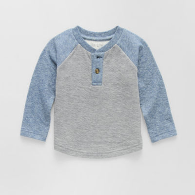 Okie Dokie Baby Boys Long Sleeve Regular Fit Henley Shirt