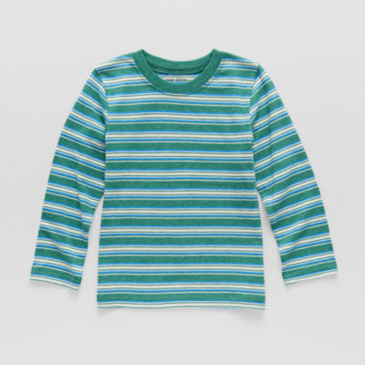 Okie Dokie Toddler & Little Boys Crew Neck Long Sleeve T-Shirt