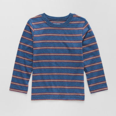 Okie Dokie Toddler & Little Boys Crew Neck Long Sleeve T-Shirt