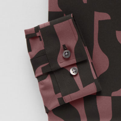 J. Ferrar Slim 360 Stretch Performance Mens Regular Fit Wrinkle Free Long Sleeve Dress Shirt