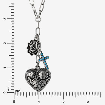 JS Jessica Simpson Womens Turquoise Turquoise Alloy 18 Inch
