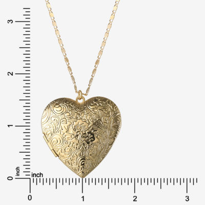JS Jessica Simpson Womens 18 Inch Locket Necklace