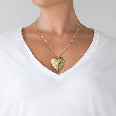 JS Jessica Simpson Womens 18 Inch Locket Necklace
