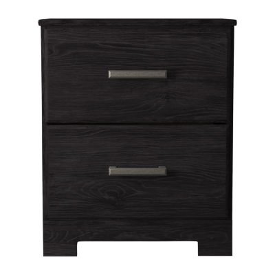 Signature Design by Ashley Belachime 2-Drawer Nightstand in Charcoal
