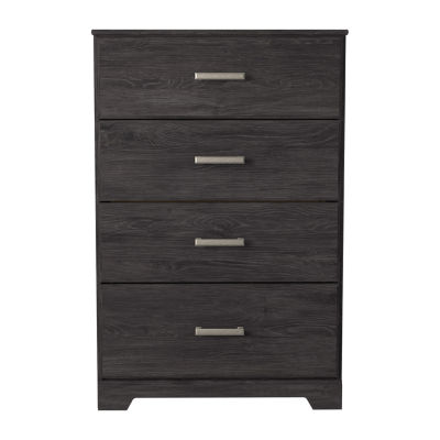 Signature Design by Ashley Belachime 4-Drawer Chest of Drawers in Charcoal