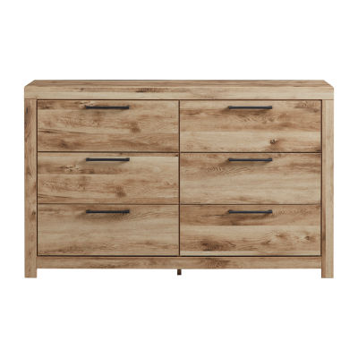Signature Design by Ashley Hyanna 6-Drawer Dresser in Tan Brown