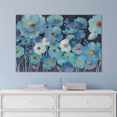 Icanvas Indigo Flowers I Canvas Art