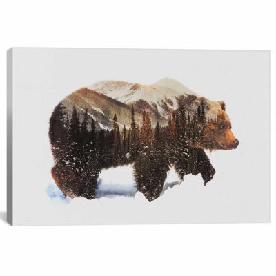 Icanvas Arctic Grizzly Bear Canvas Art