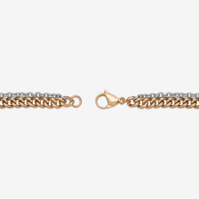 Stainless Steel Inch Solid Curb Chain Necklace