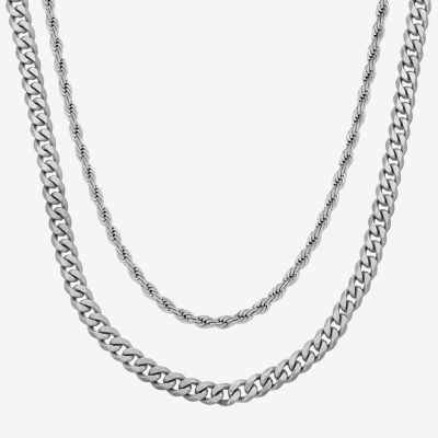 Mens 2-pc. Necklace Set