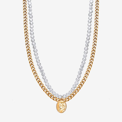 Mens Stainless Steel 24 Inch Bead Chain Necklace