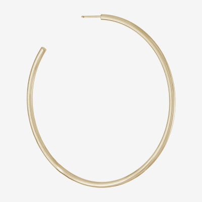 14K Gold Over Silver Round 86MM Hoop Earrings